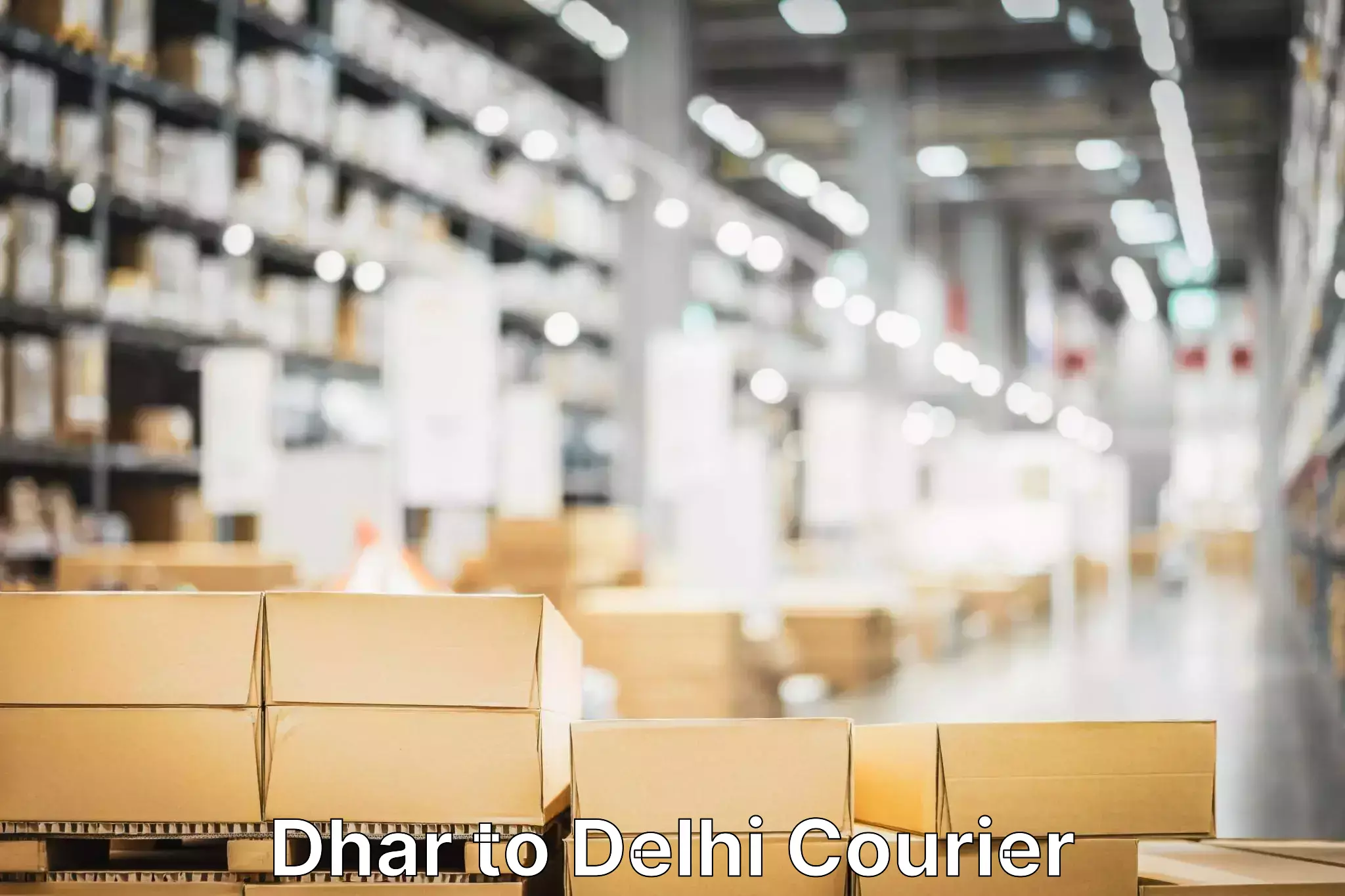 Next day courier Dhar to Delhi Technological University DTU