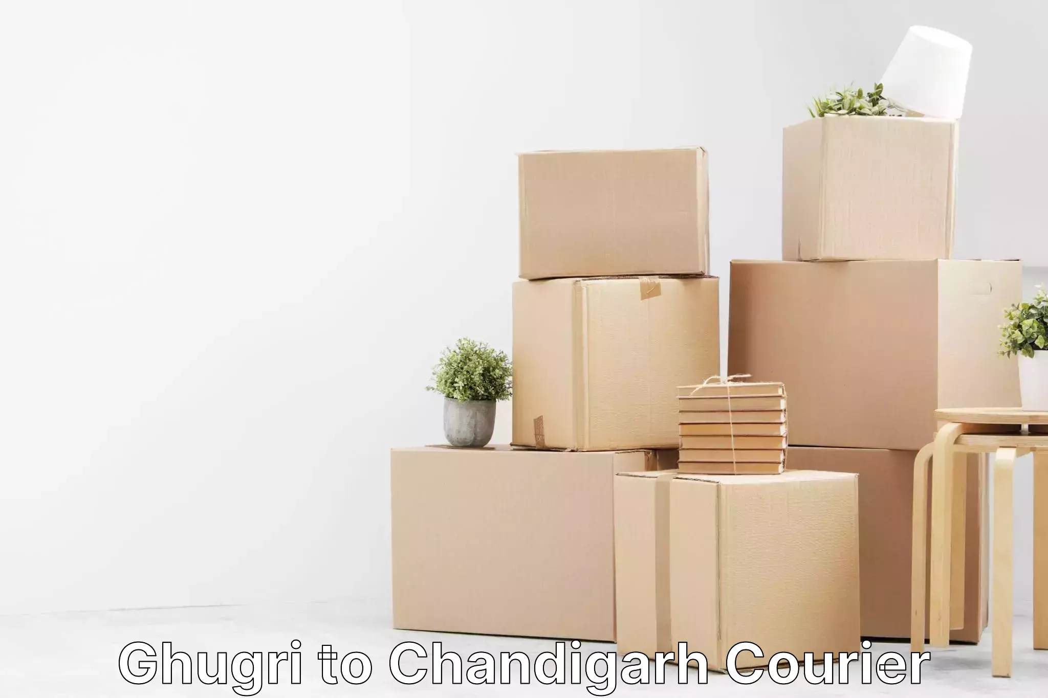 Multi-service courier options Ghugri to Chandigarh