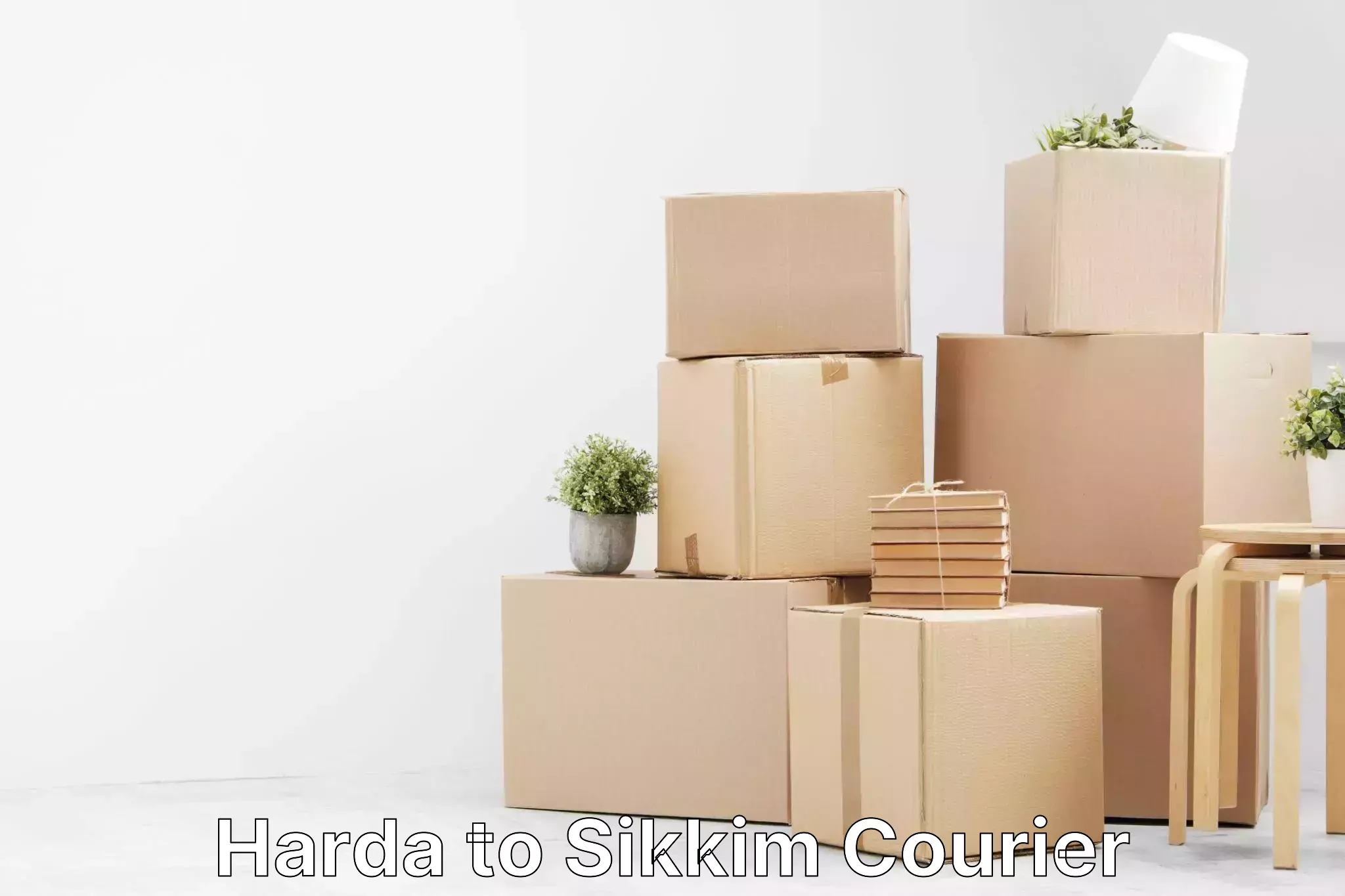 On-demand shipping options Harda to Sikkim