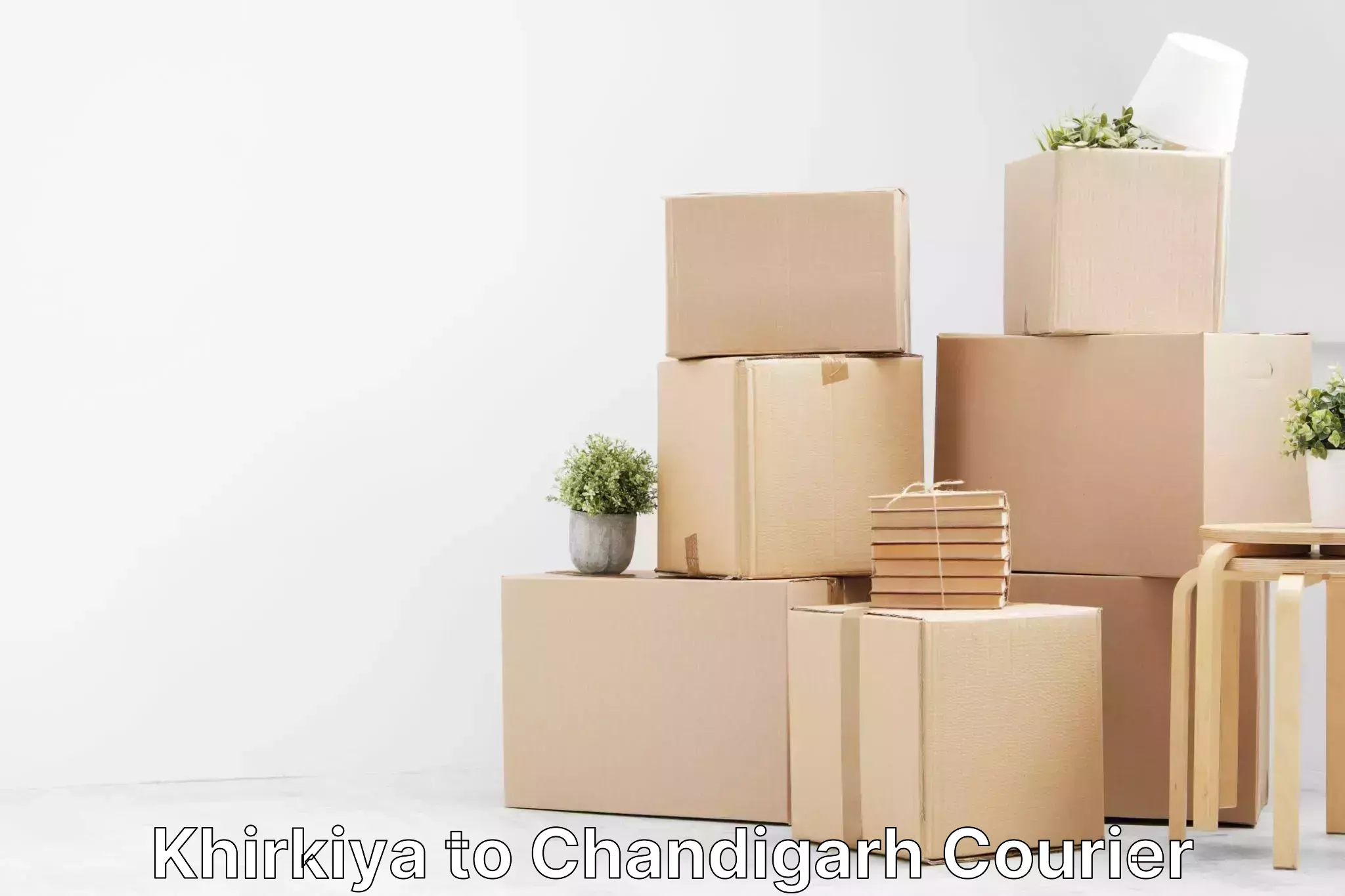 Modern parcel services in Khirkiya to Chandigarh