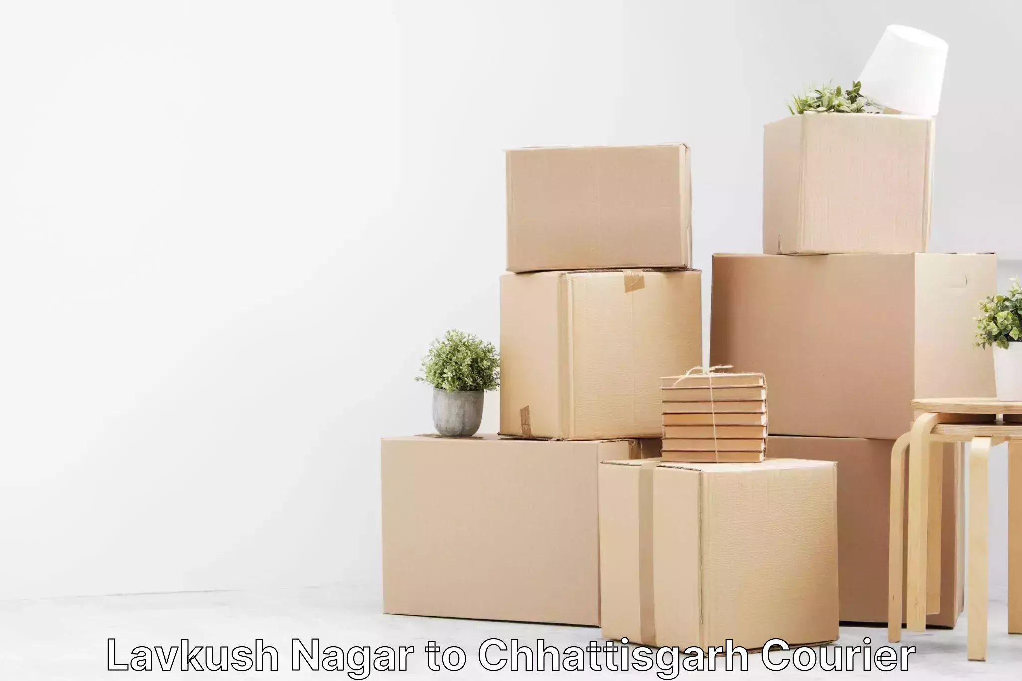 Affordable parcel service Lavkush Nagar to Abhanpur