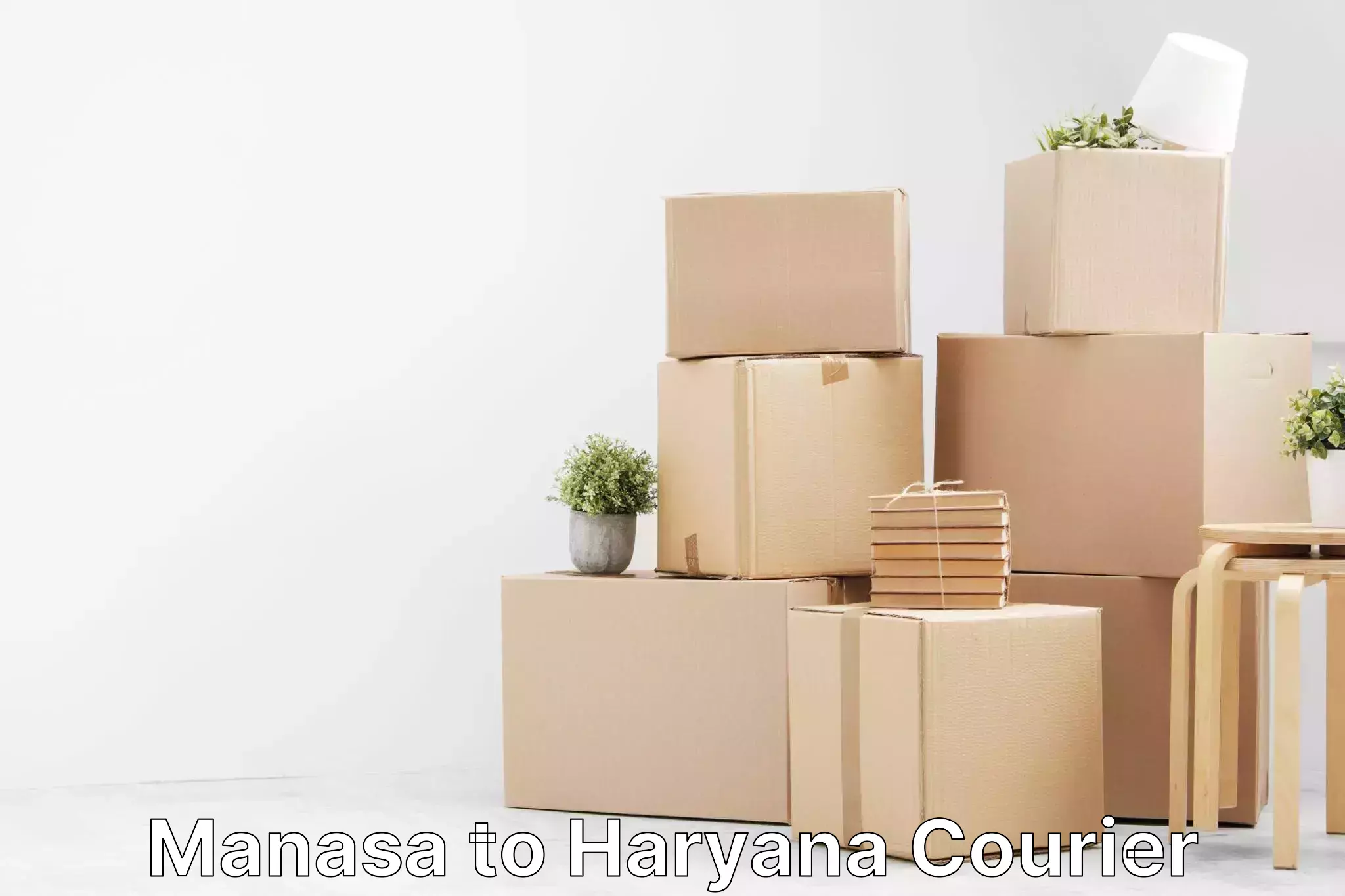 Sustainable courier practices Manasa to Haryana