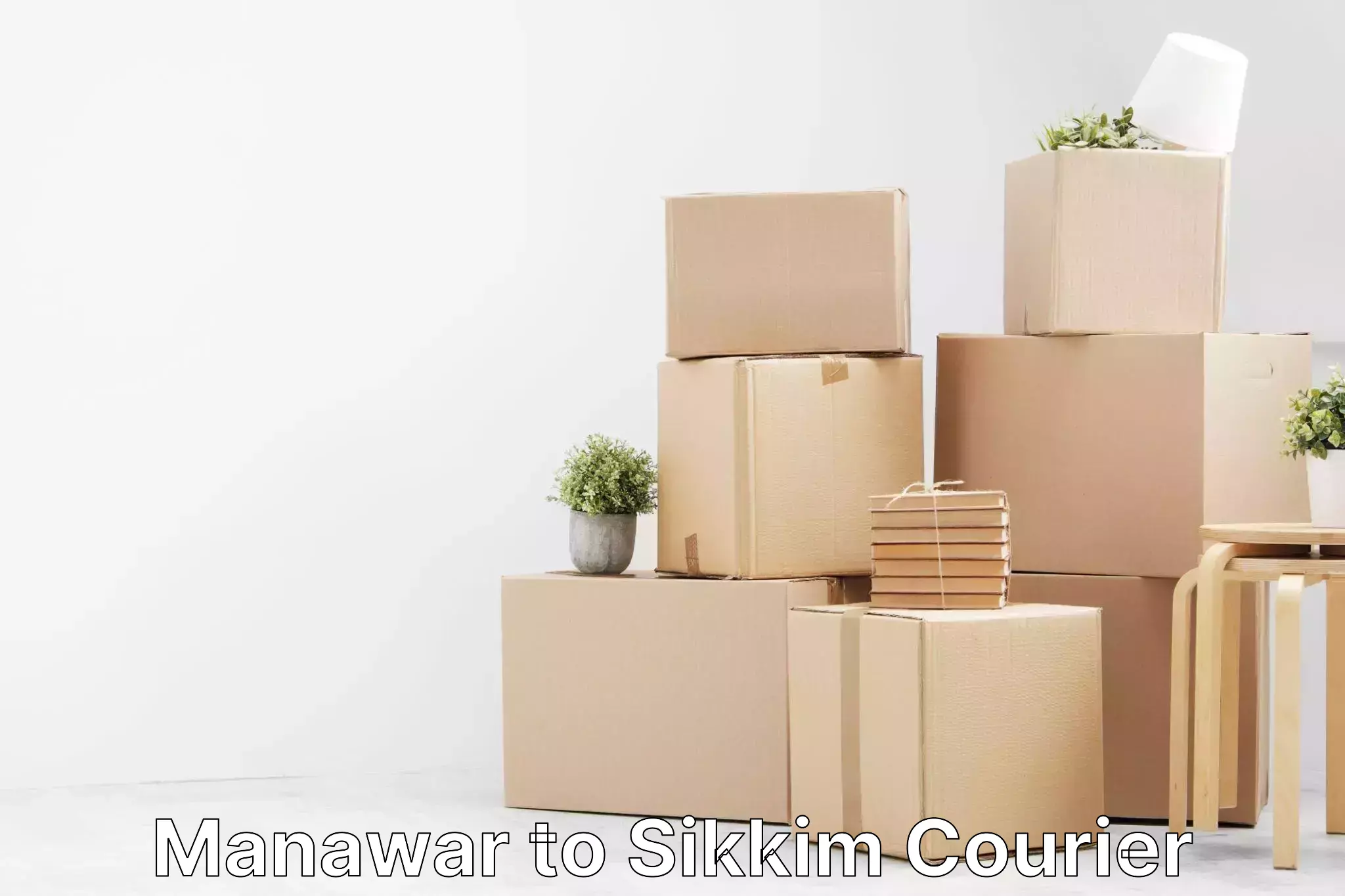 Subscription-based courier Manawar to Sikkim