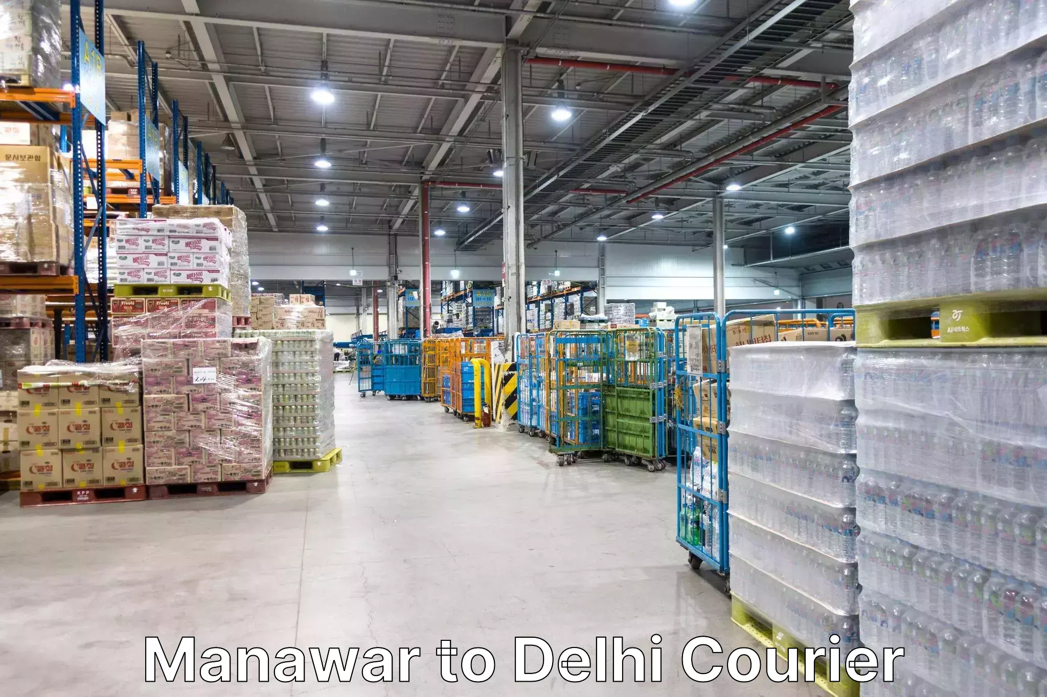 Efficient cargo handling Manawar to Delhi