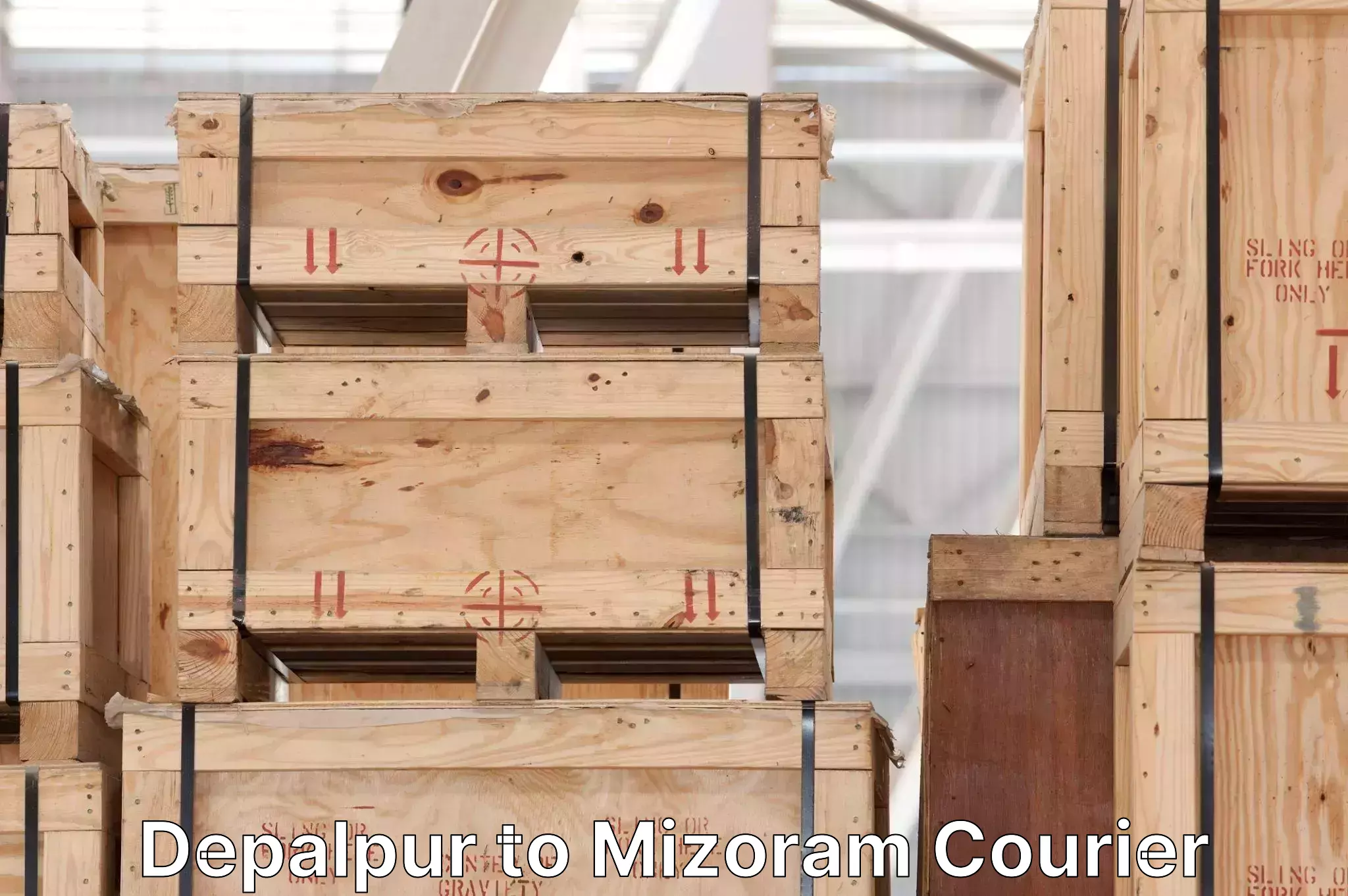 Local courier options Depalpur to Mizoram University Aizawl