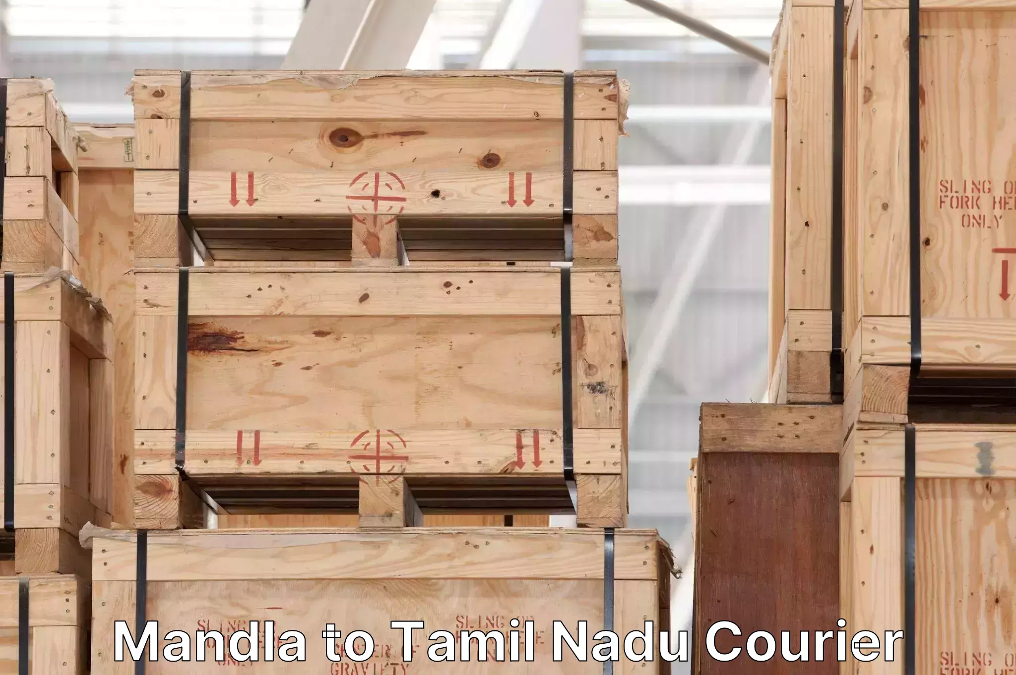 Affordable parcel rates Mandla to Tamil Nadu