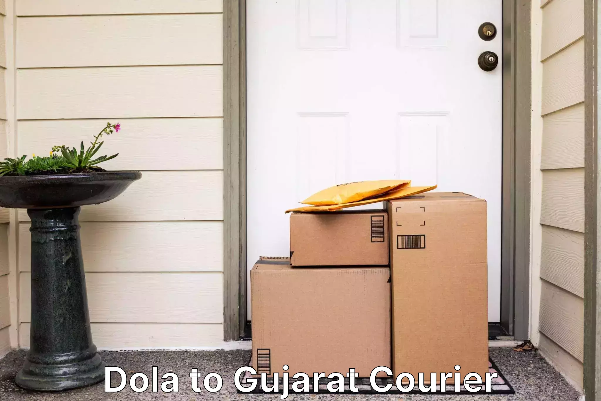 Secure package delivery Dola to Kapadvanj