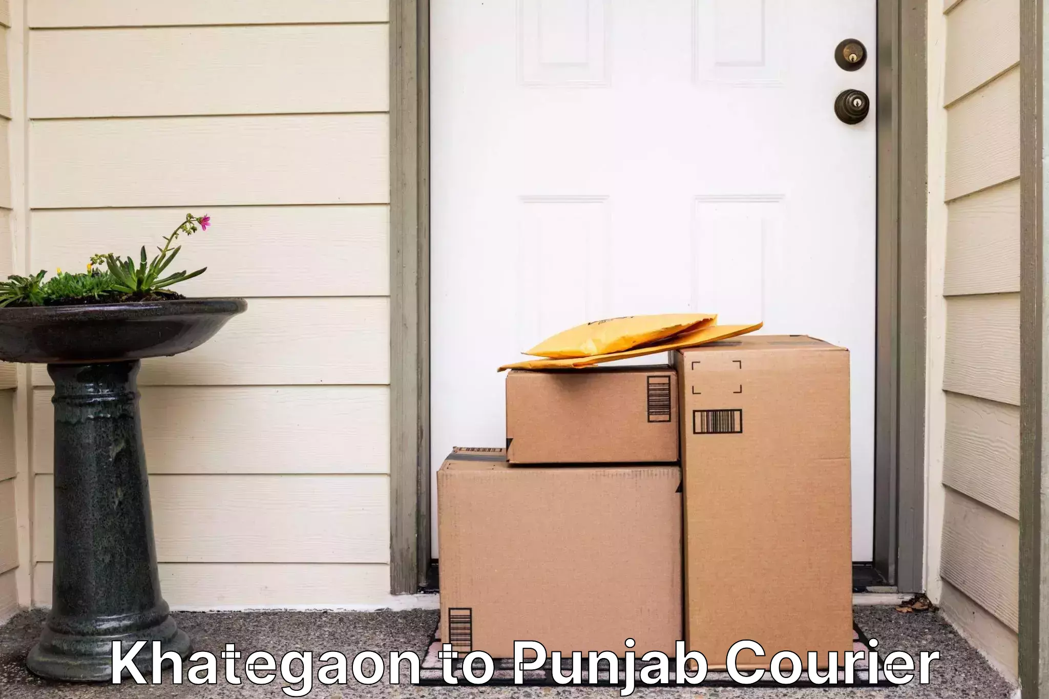 Courier service comparison in Khategaon to Punjab