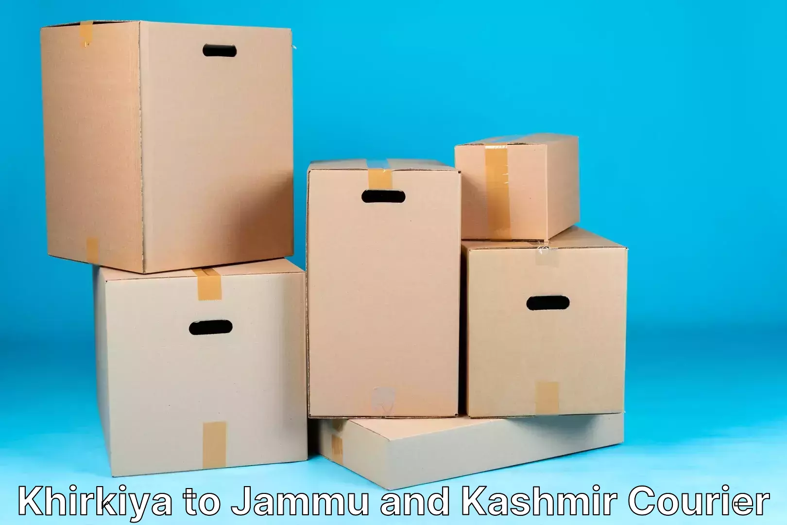 Parcel delivery Khirkiya to Jammu and Kashmir