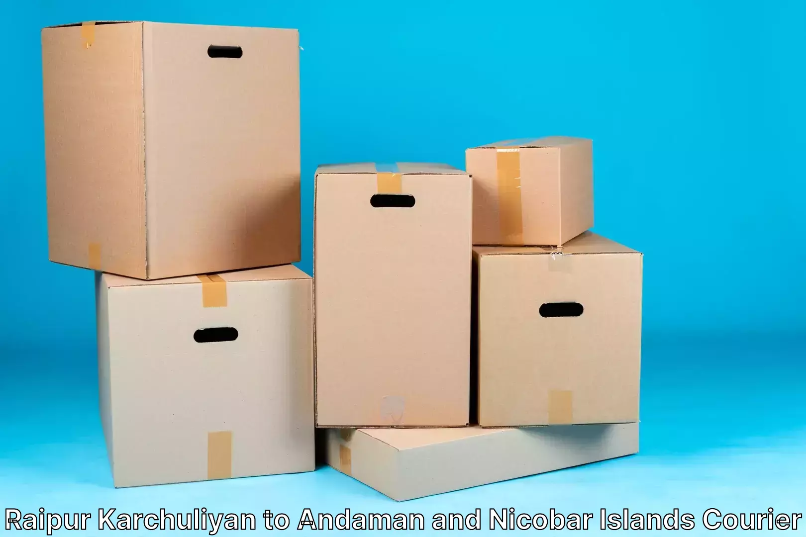 Round-the-clock parcel delivery Raipur Karchuliyan to Andaman and Nicobar Islands