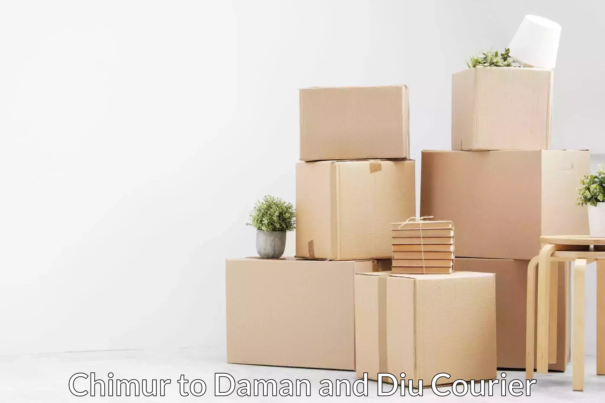 Household moving and storage Chimur to Daman