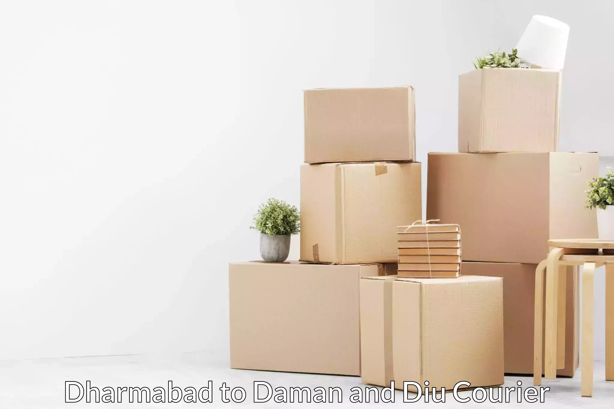 Residential furniture transport Dharmabad to Diu