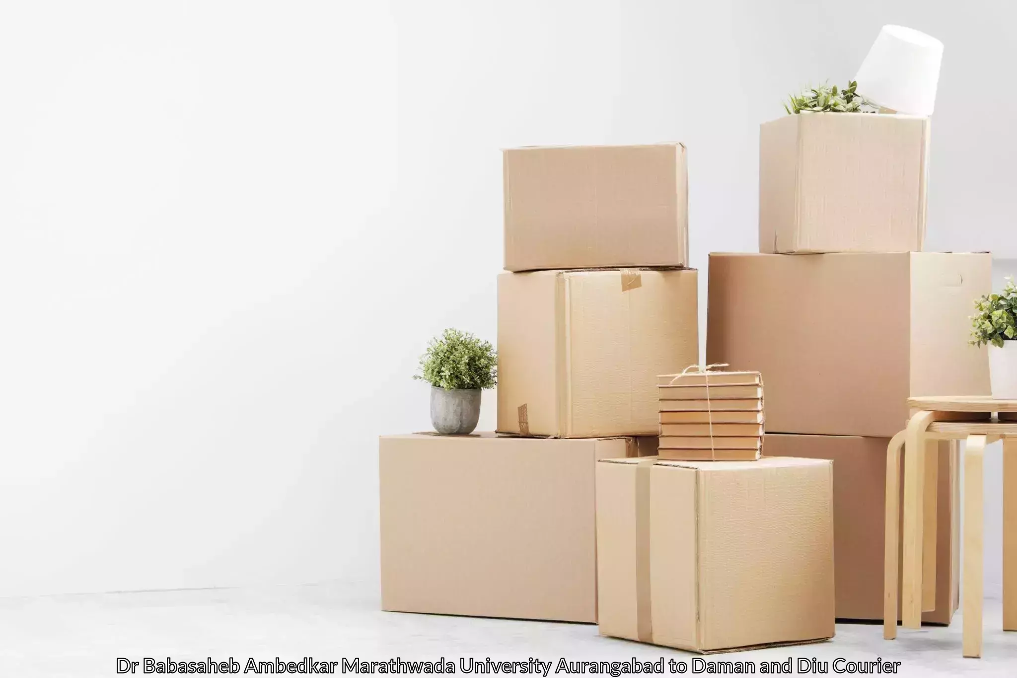 Affordable household movers Dr Babasaheb Ambedkar Marathwada University Aurangabad to Diu