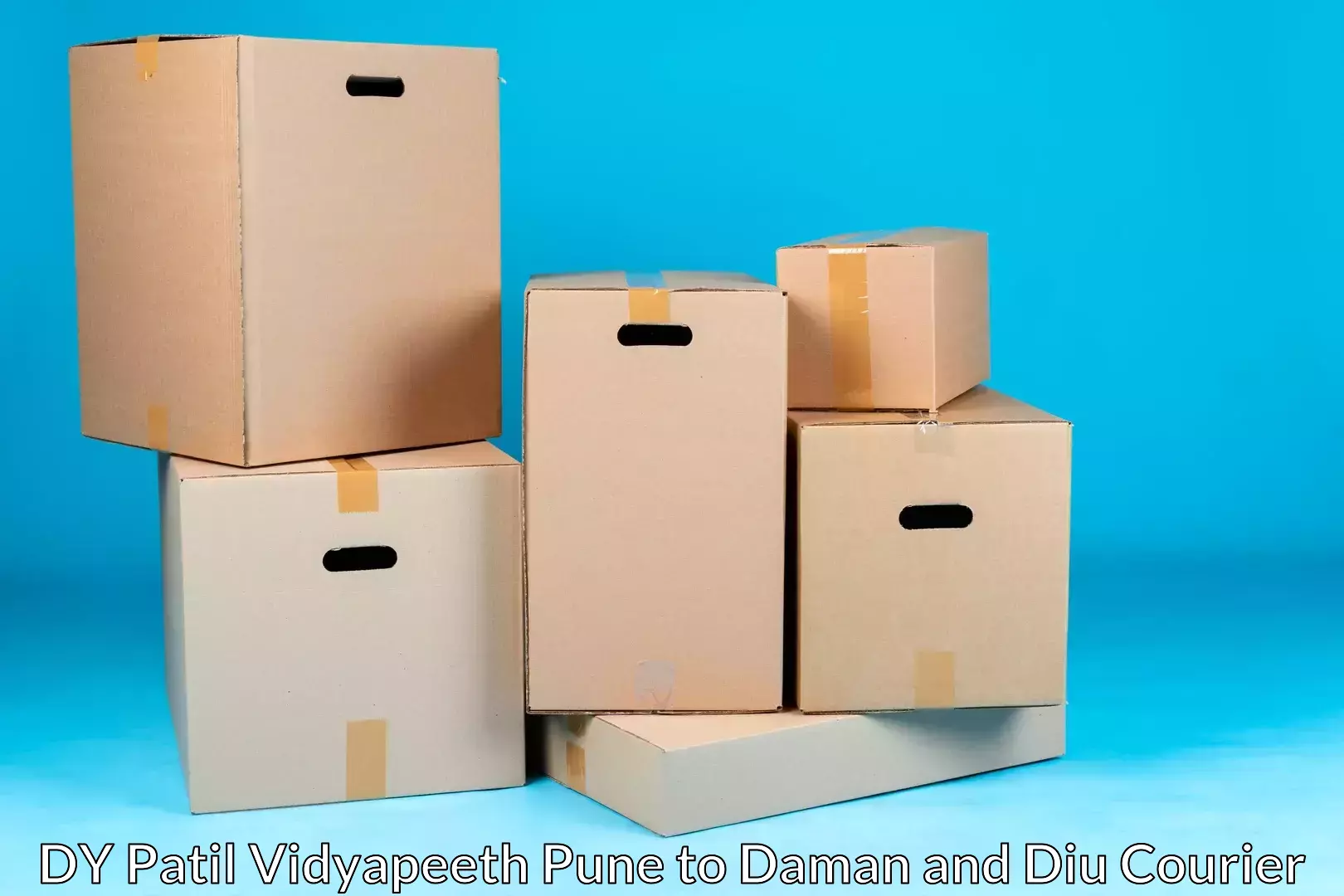Door-to-door relocation services DY Patil Vidyapeeth Pune to Diu