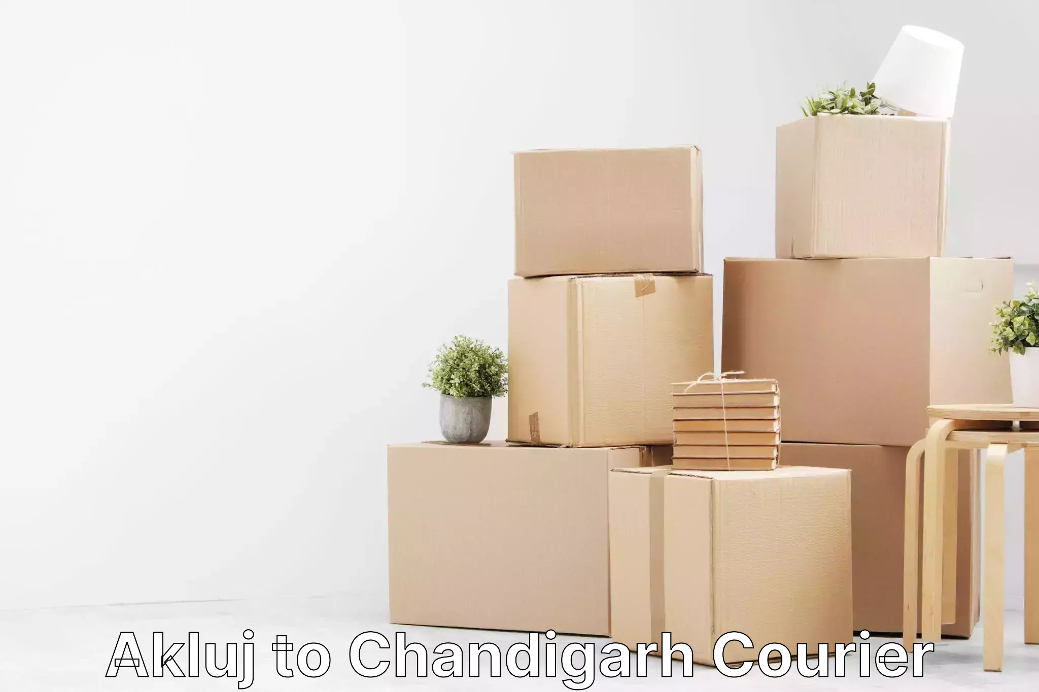 Luggage shipping specialists Akluj to Panjab University Chandigarh