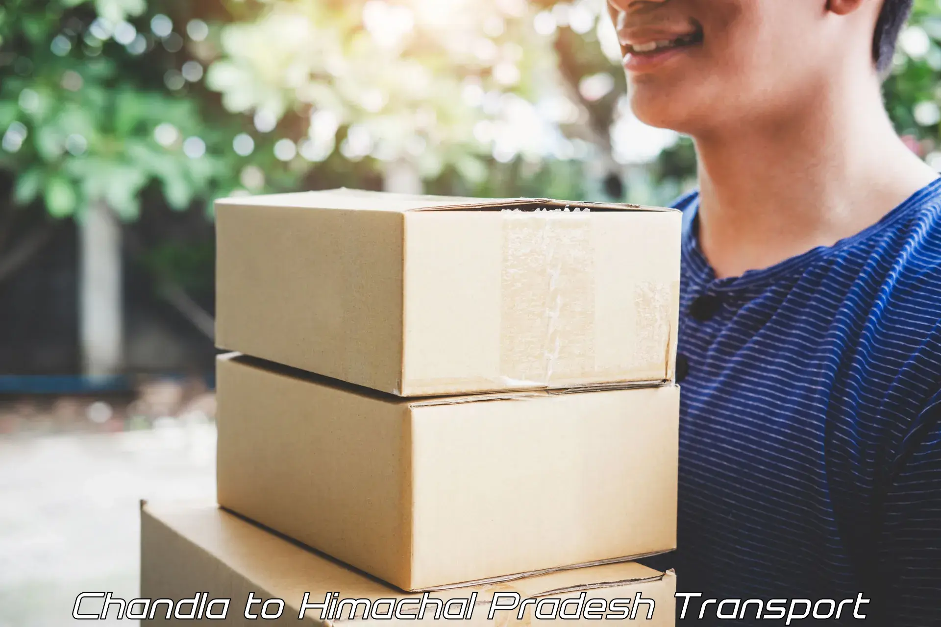 Vehicle courier services Chandla to Patlikuhal