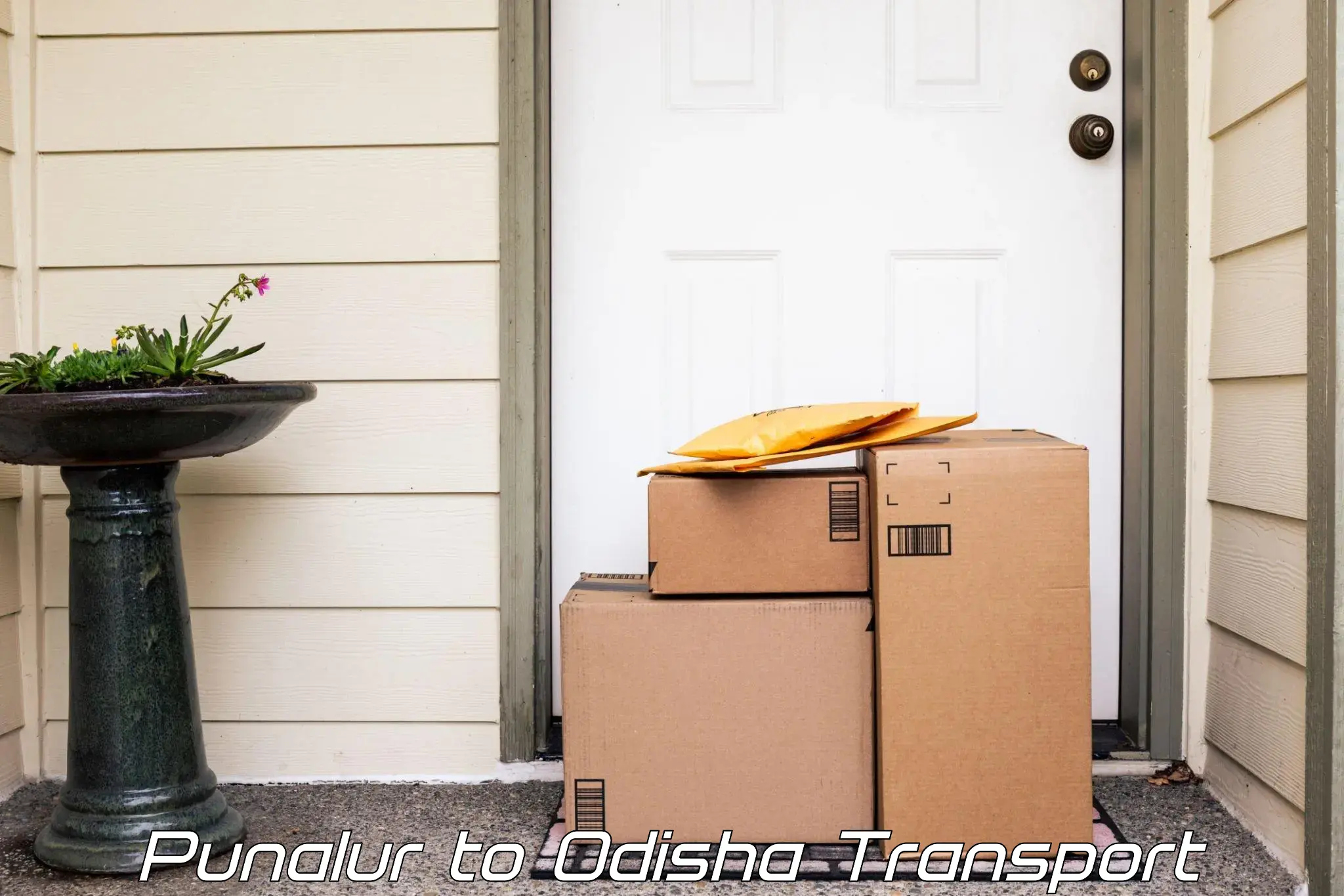Package delivery services Punalur to Baripada