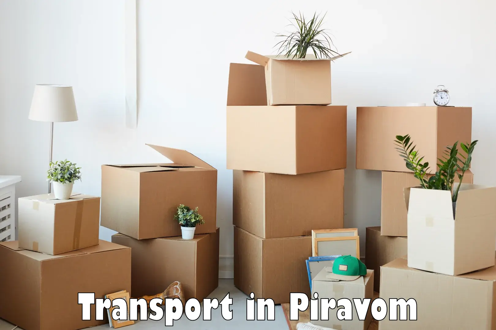 Daily parcel service transport in Piravom